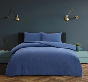 Maxwell Quilt Cover Set Range Navy