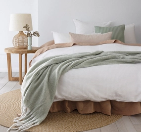 Melville Quilt Cover Set Range White