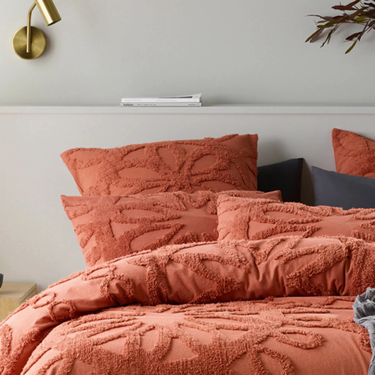 Meridian Brick Quilt Cover Set by Bianca