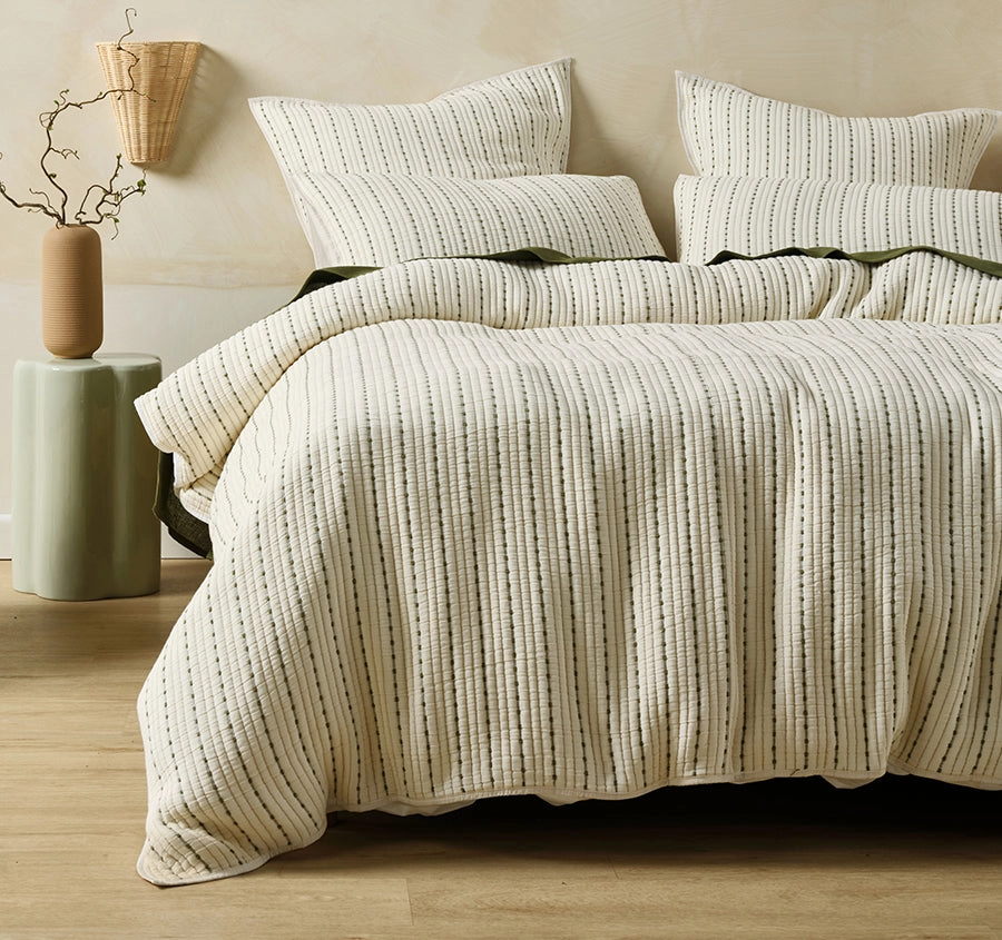Millbrooke Quilt Cover Set Range Vanilla
