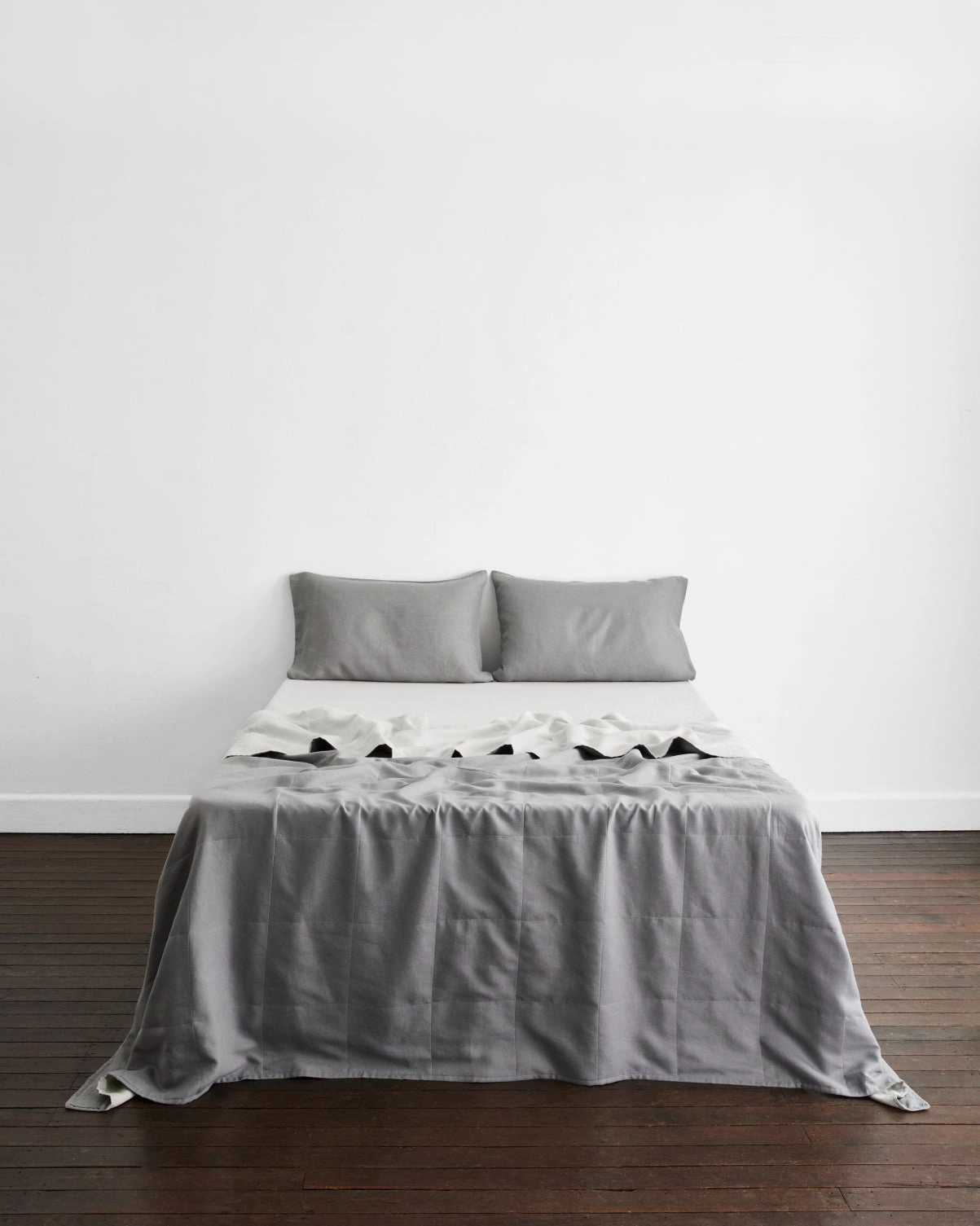 Mineral & Fog Two-Tone Quilt