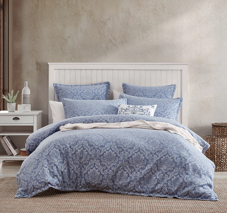 Monterey Quilt Cover Set Range Wedgewood