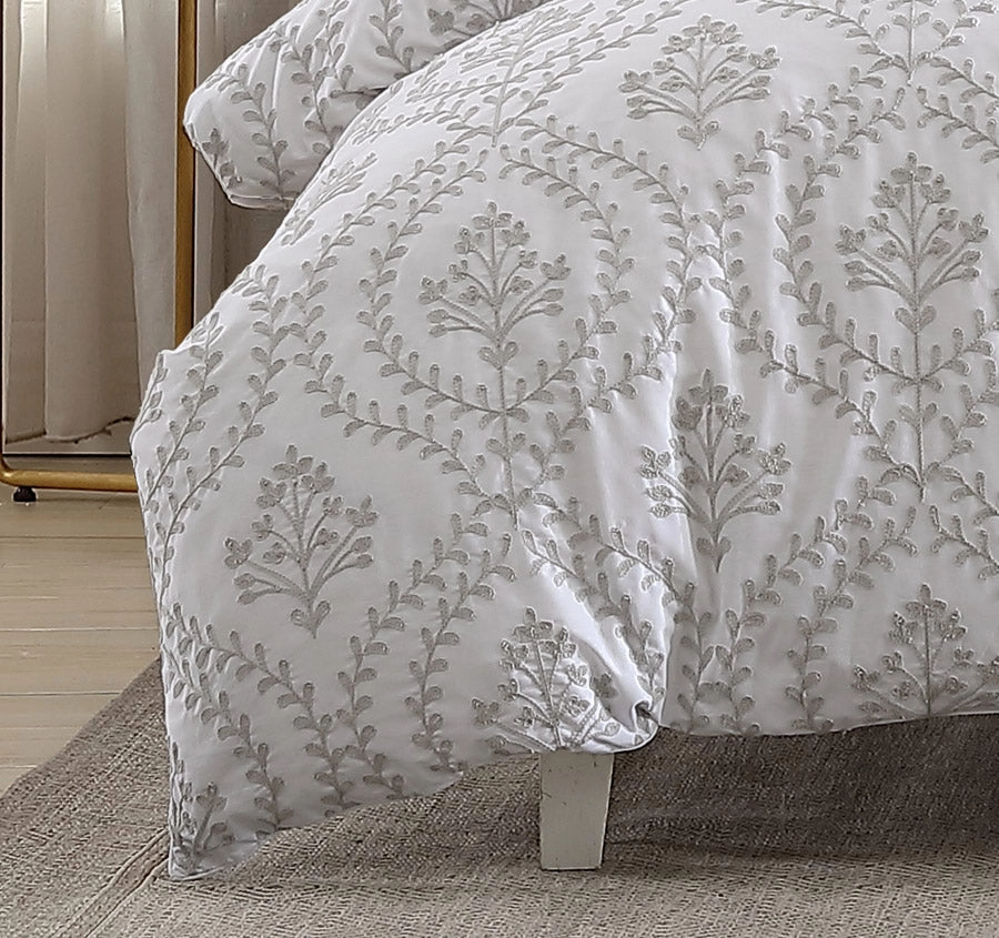 Morgan Quilt Cover Set Range Latte