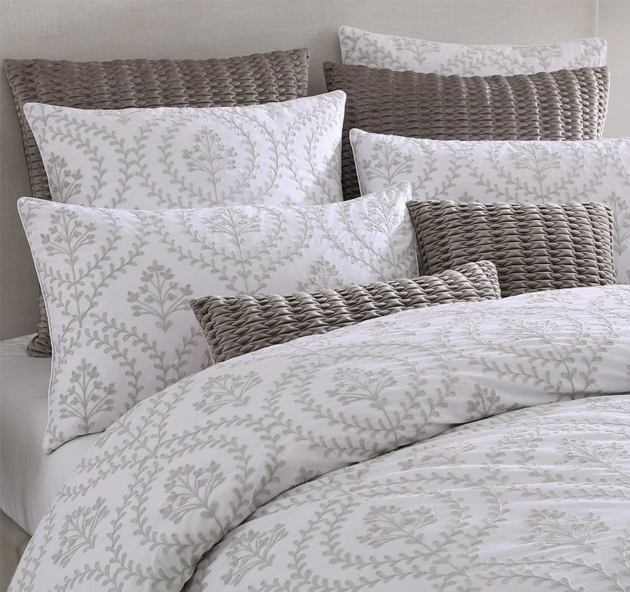 Morgan Quilt Cover Set Range Latte