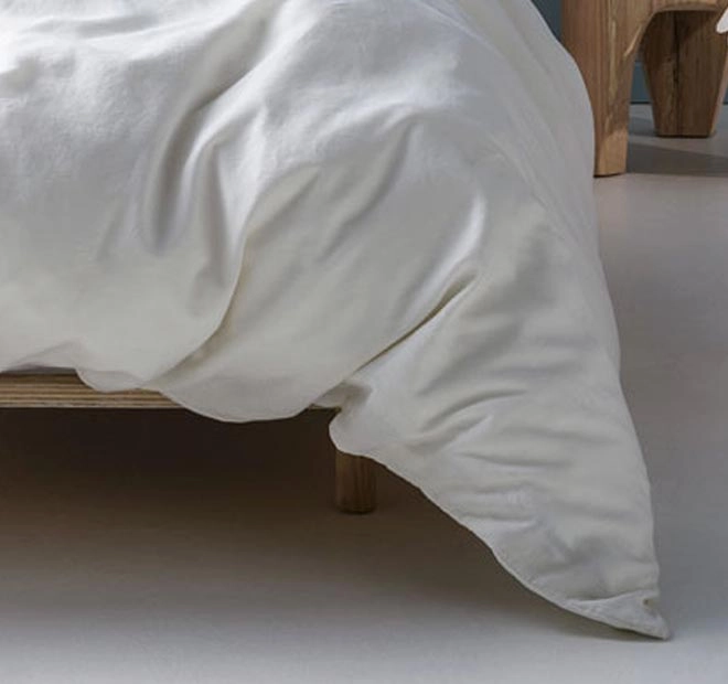 Nimes Linen Quilt Cover Set Range White