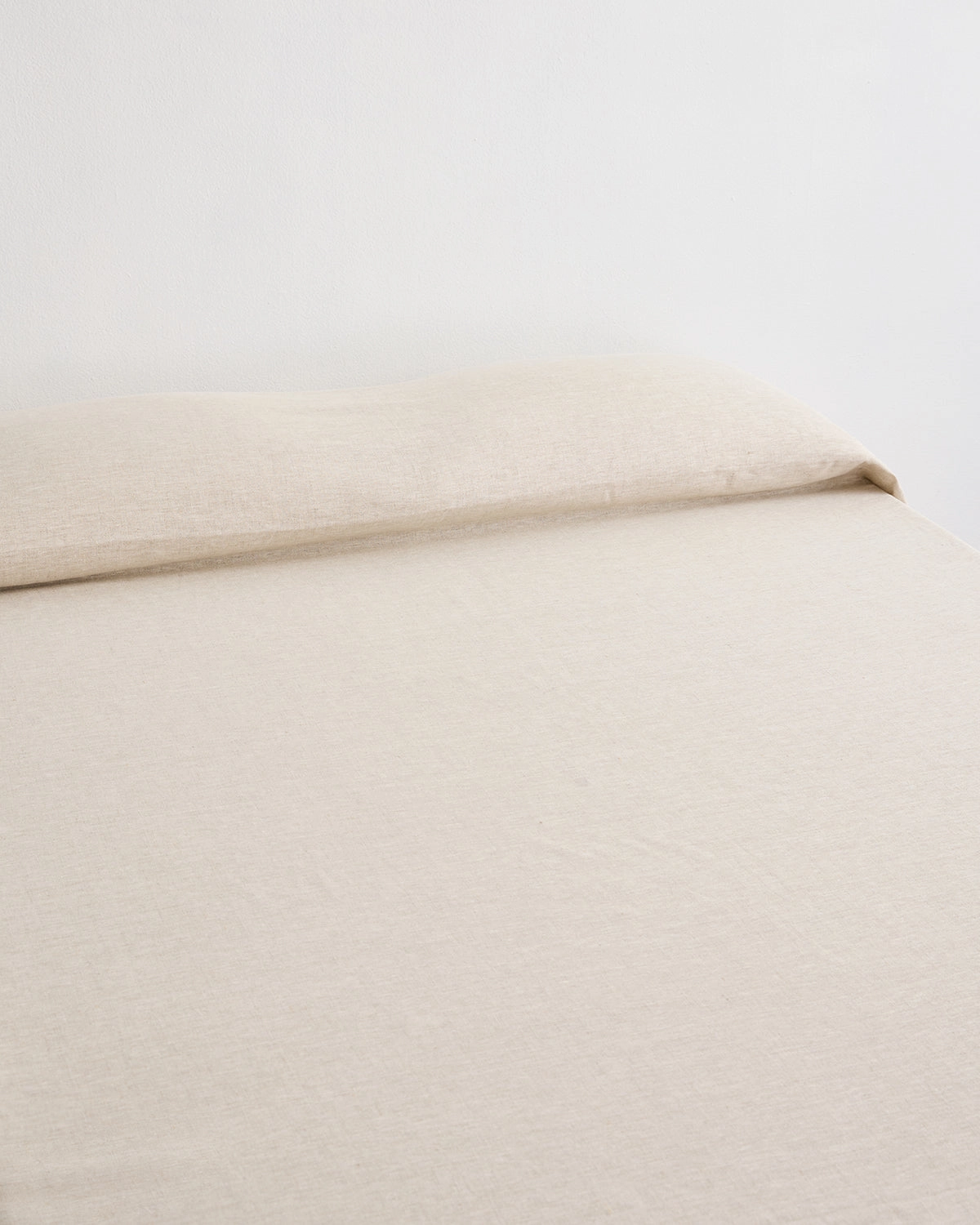 Oatmeal Heavy Linen Bed Cover