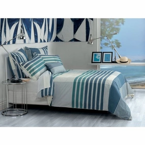 OConnor Blue Quilt Cover Set by Bianca