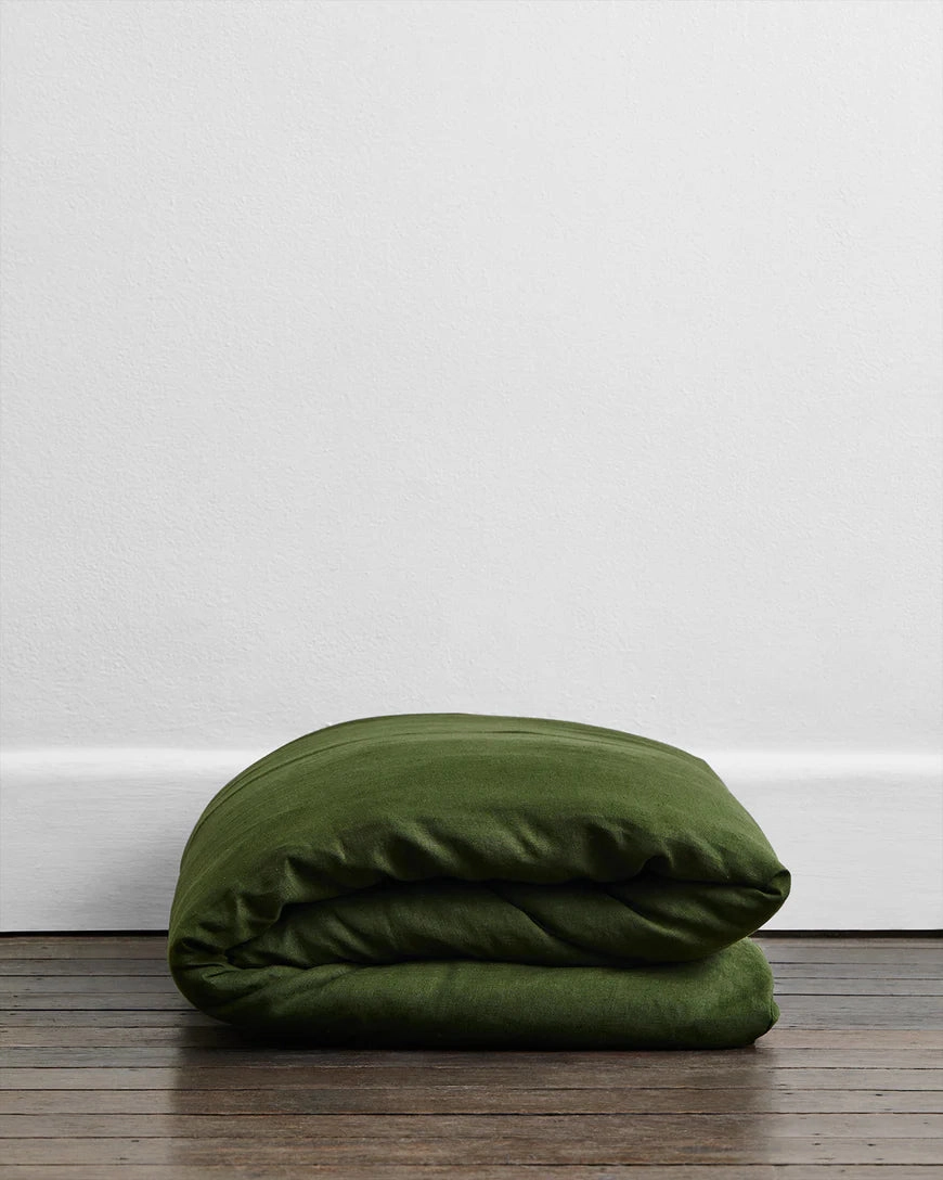 Olive & Oatmeal & White Stripe Bedding Bundle
