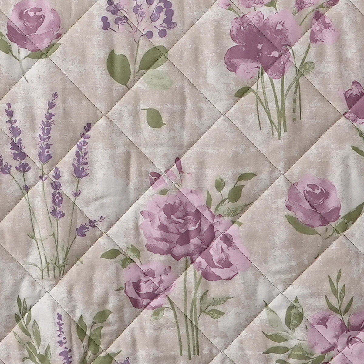 Optimist Bloom 115 GSM Soft Rose Summer AC Quilt/Quilted Bed Cover/Comforter