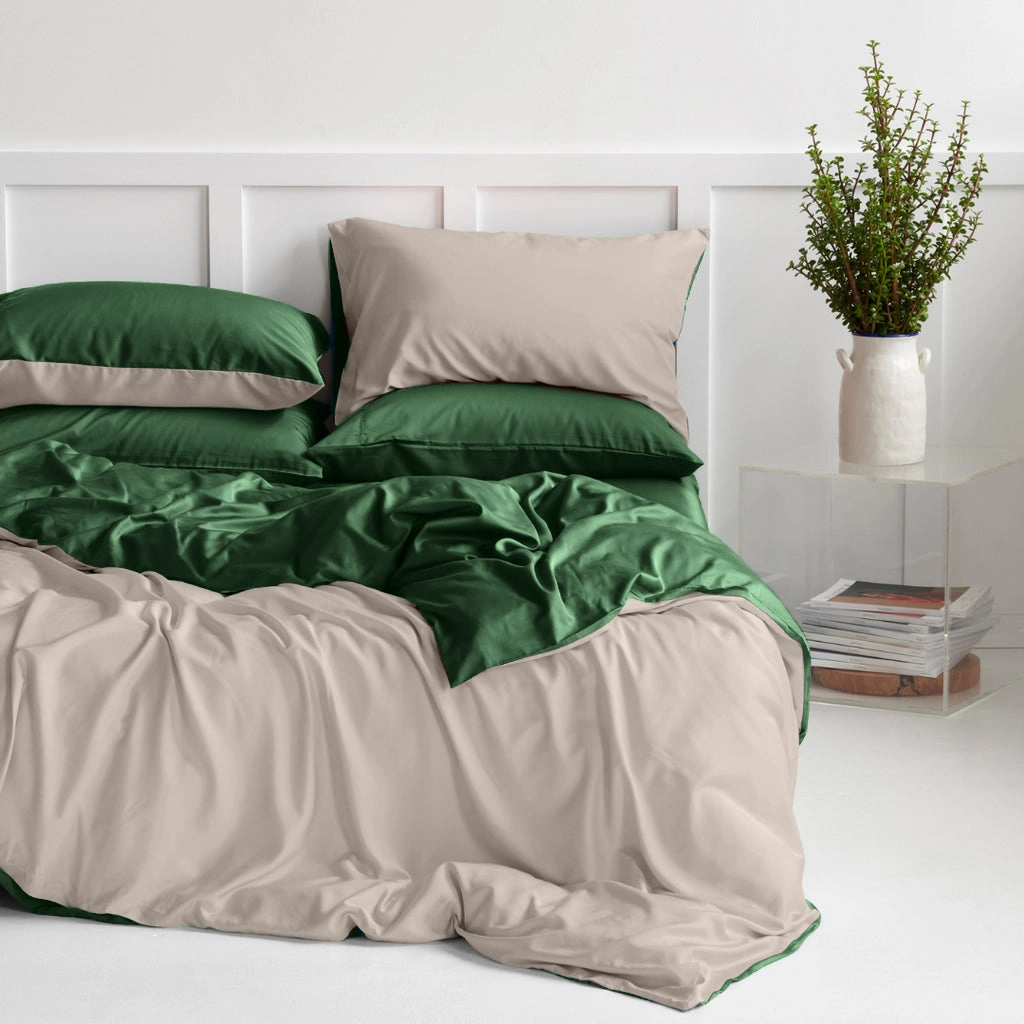 Organic Bamboo Reversible Quilt Cover Set