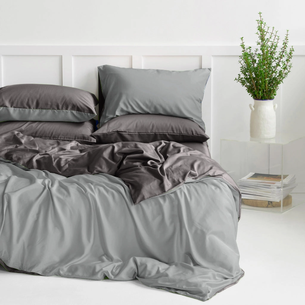Organic Bamboo Reversible Quilt Cover Set