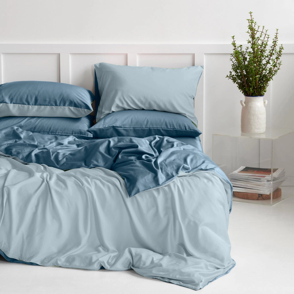 Organic Bamboo Reversible Quilt Cover Set
