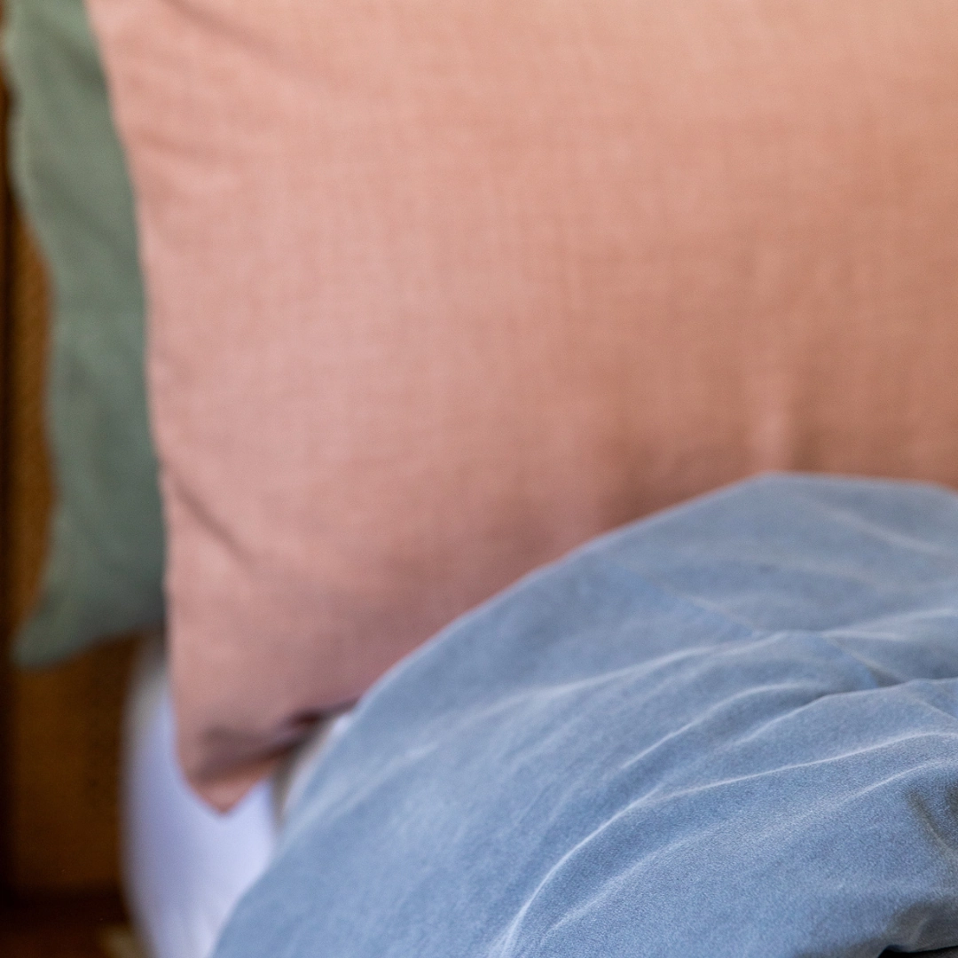Organic Bamboo Stone Washed Quilt Cover Set - Charcoal