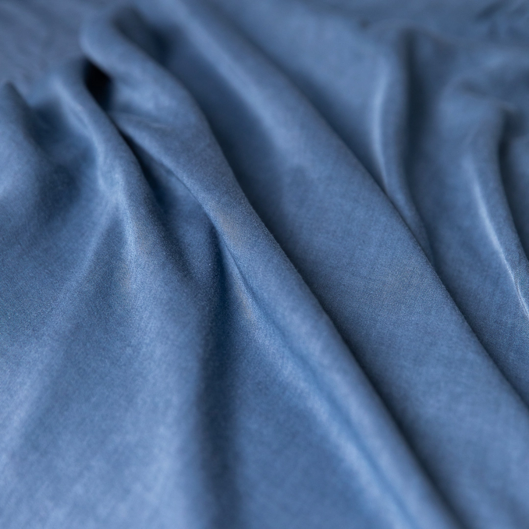 Organic Bamboo Stone Washed Quilt Cover Set - Denim