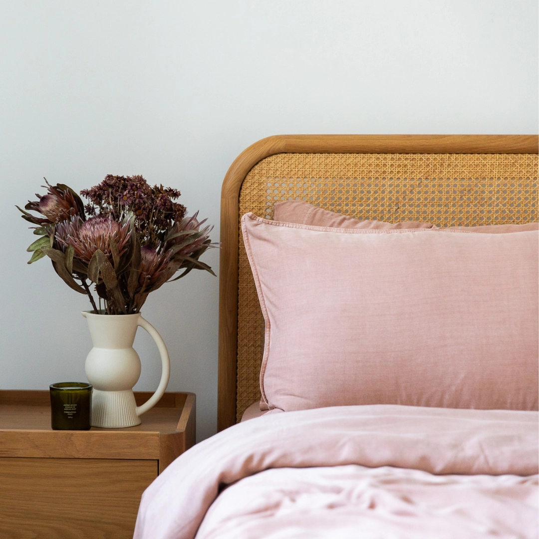 Organic Bamboo Stone Washed Quilt Cover Set - Sand