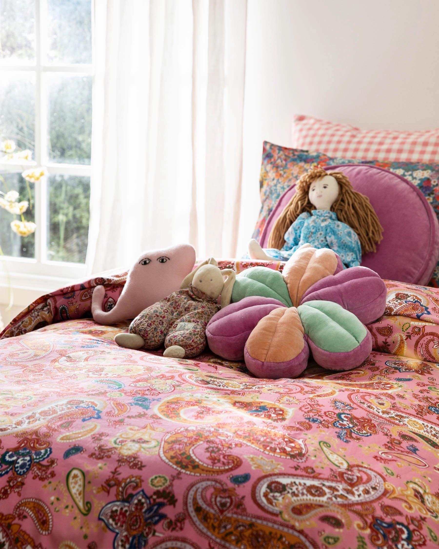 Paisley Colourful Organic Cotton Quilt Cover (US)