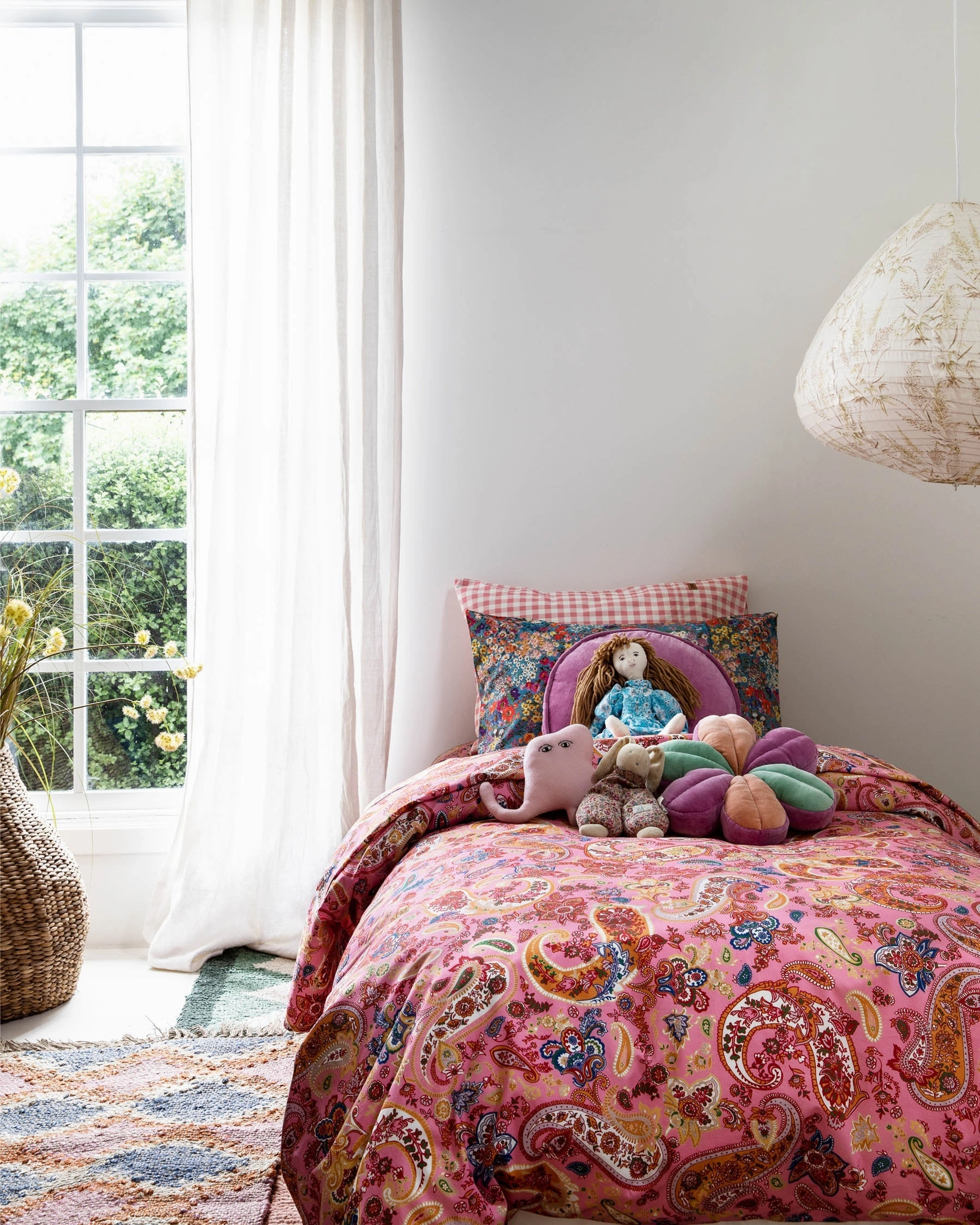 Paisley Colourful Organic Cotton Quilt Cover (US)