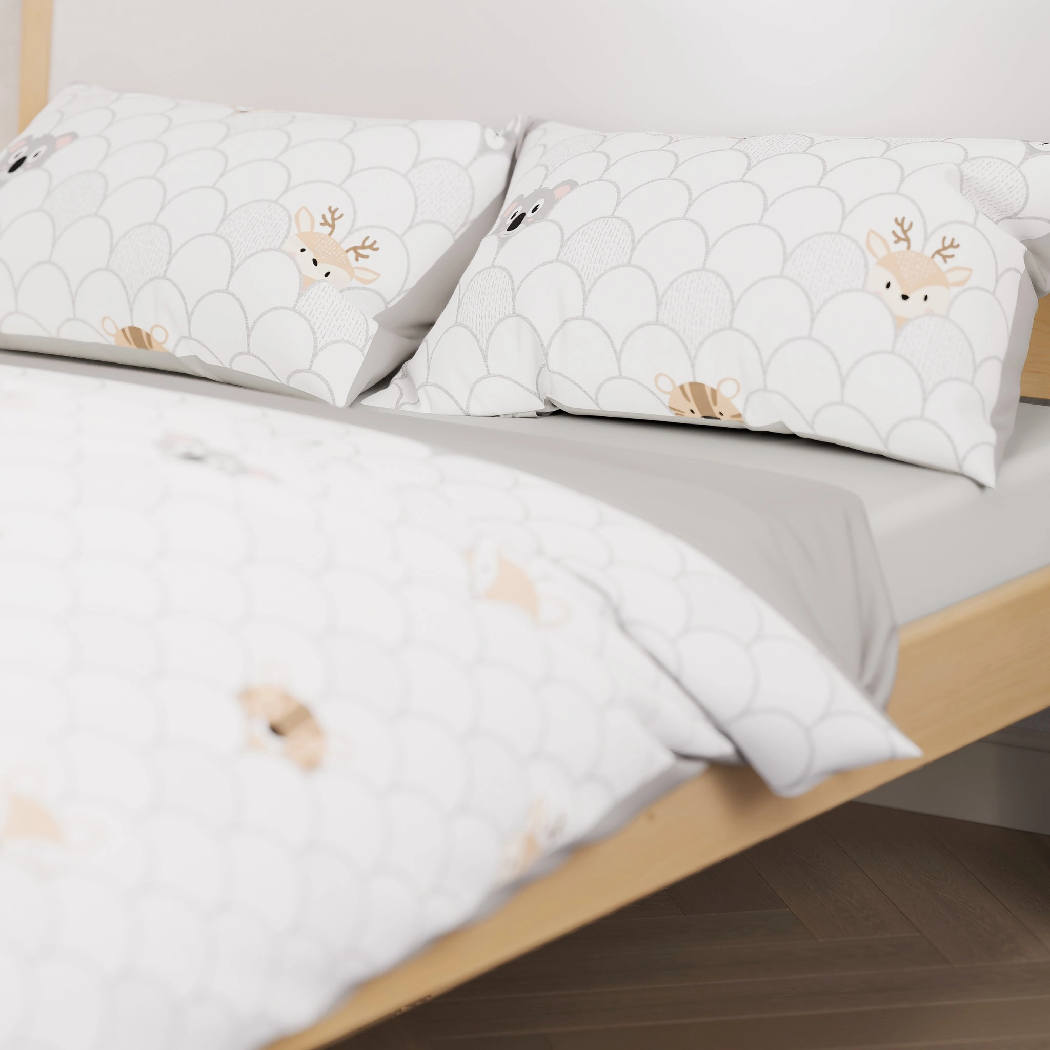 Peek-a-Boo Double Quilt Cover Set