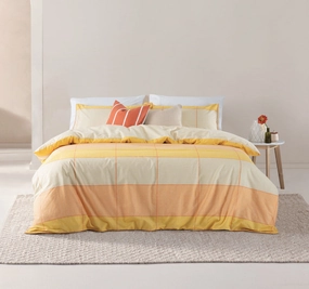 Phoebe Quilt Cover Set Range Melon
