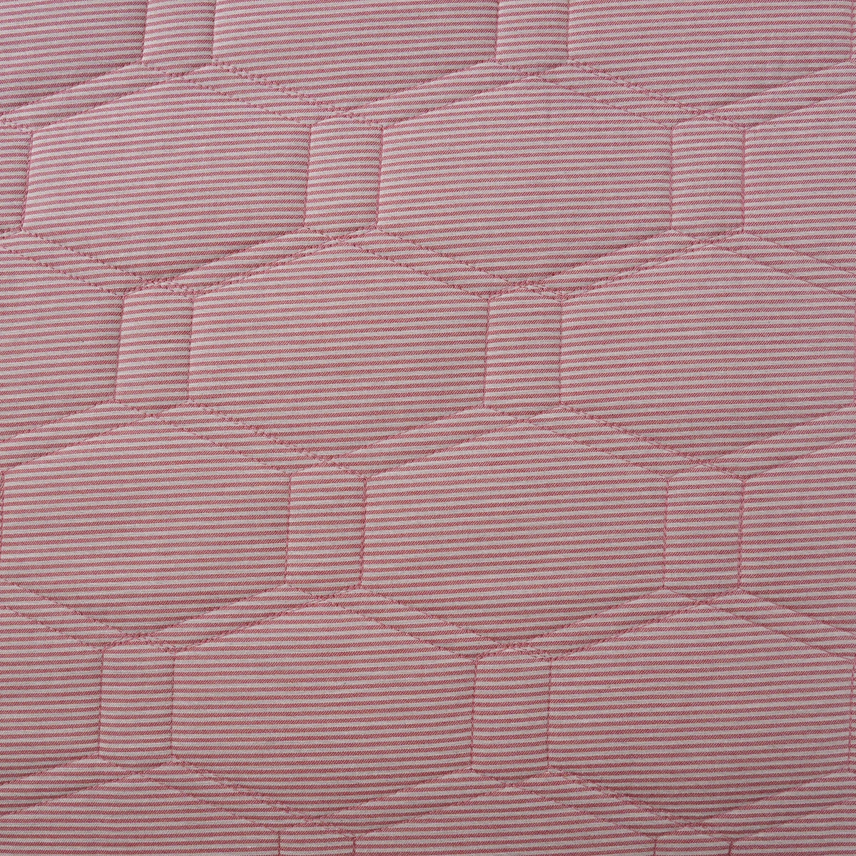 Pin Stripe 100% Natural Cotton Filling Light Weight Winter Quilt / Quilted Bed Cover Red