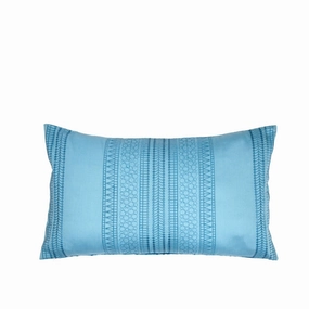 Pinion Sapphire Embroidered Cushion Cover