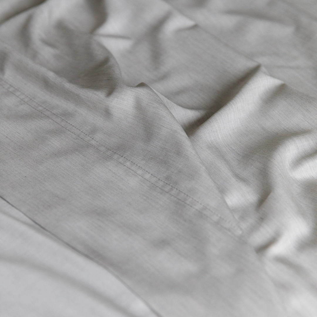 Plant Dyed Organic Bamboo Silk Quilt Cover Set - Bark