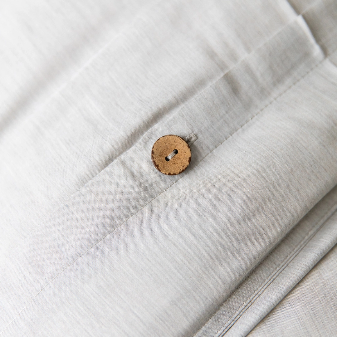 Plant Dyed Organic Bamboo Silk Quilt Cover Set - Bark