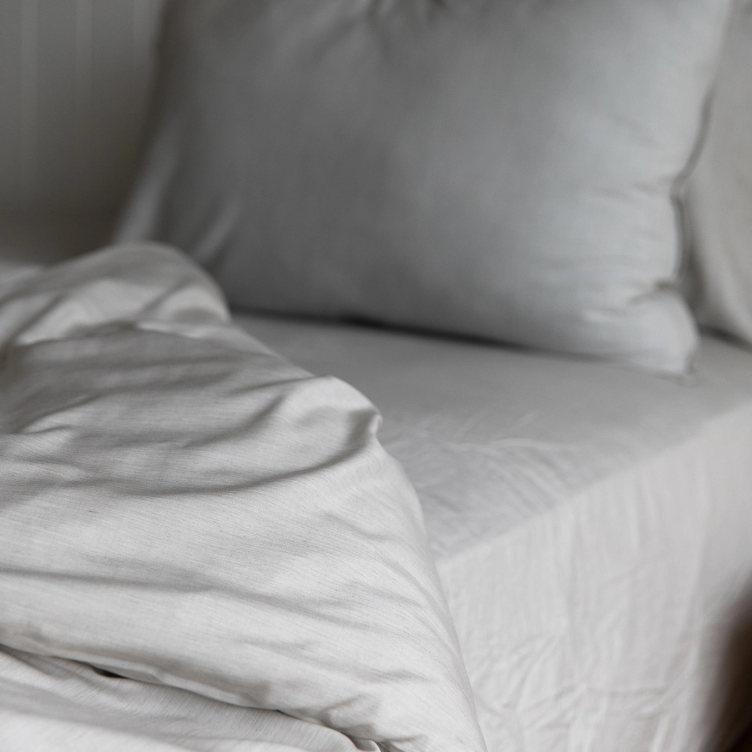 Plant Dyed Organic Bamboo Silk Quilt Cover Set - Bark