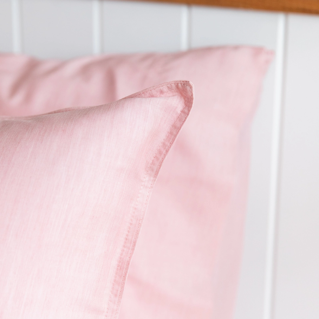Plant Dyed Organic Bamboo Silk Quilt Cover Set - Rose