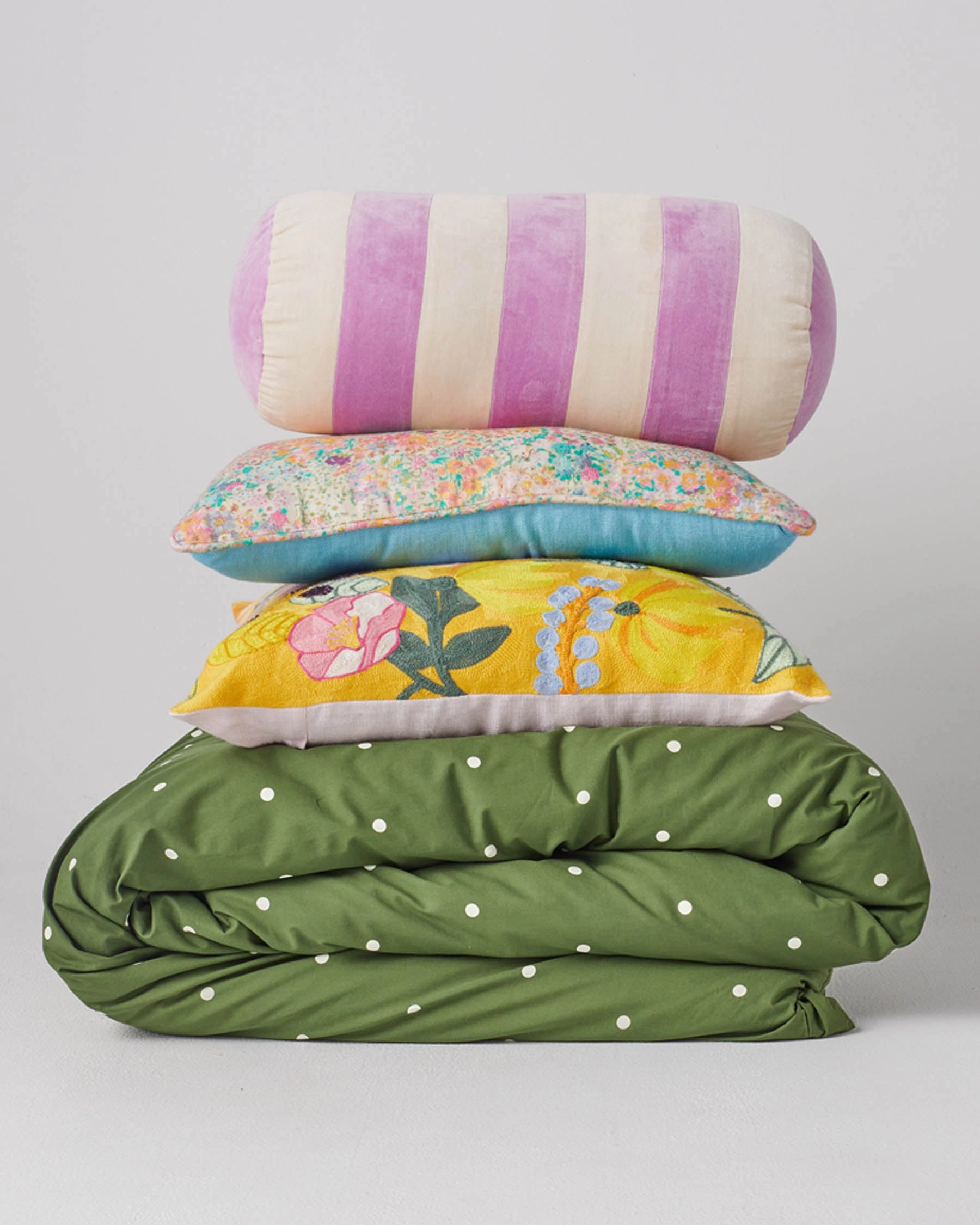 Polkadot Cactus Organic Cotton Quilt Cover