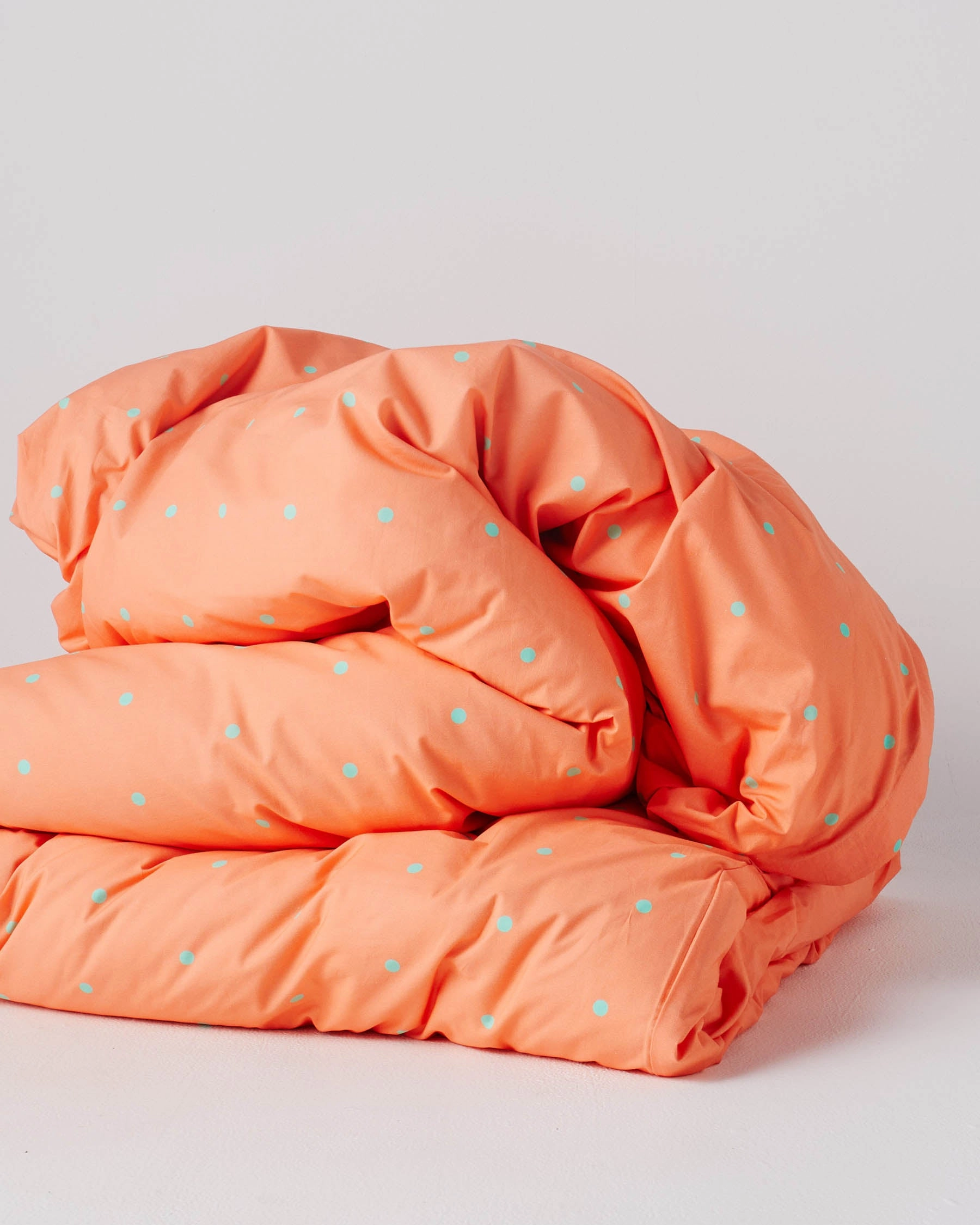 Polkadot Peachy Organic Cotton Quilt Cover
