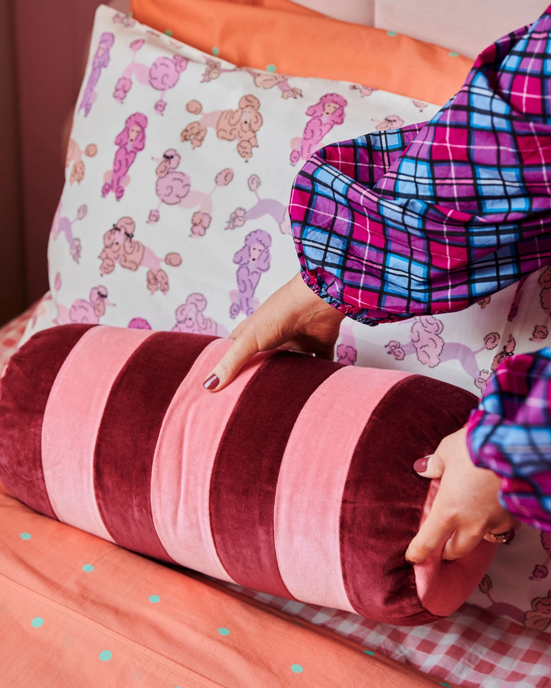 Polkadot Peachy Organic Cotton Quilt Cover