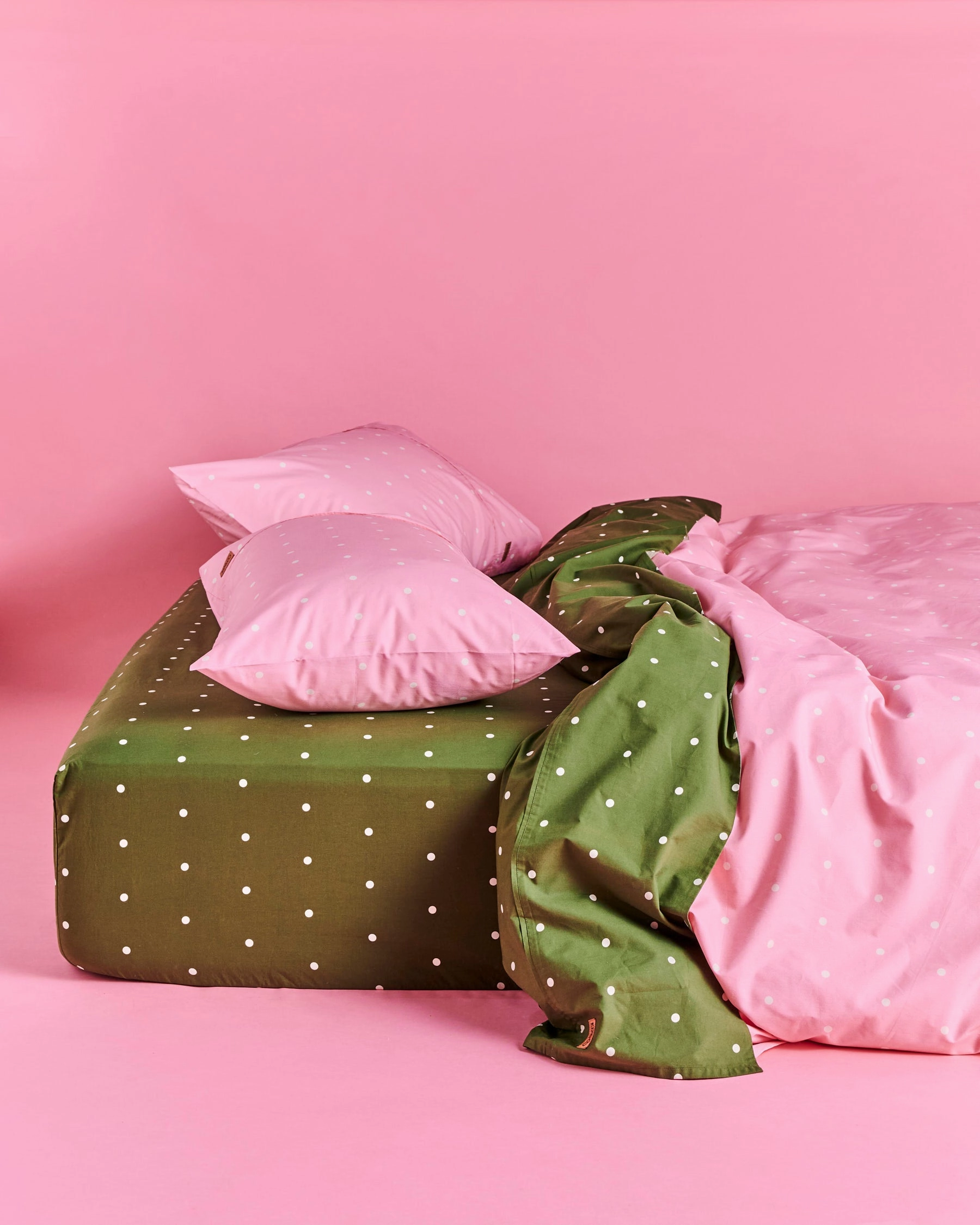 Polkadot Strawberry Organic Cotton Quilt Cover