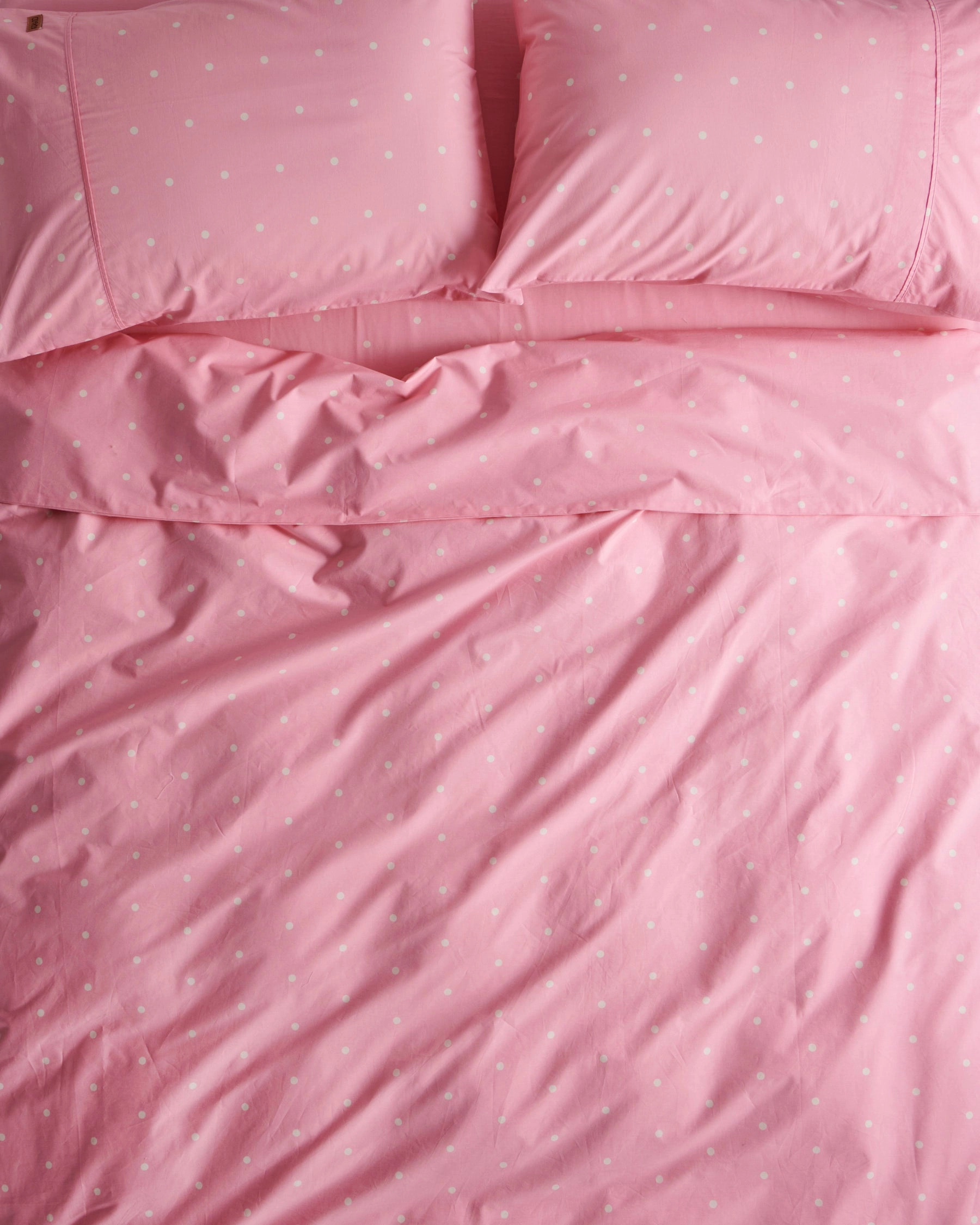 Polkadot Strawberry Organic Cotton Quilt Cover