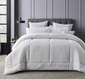 Porter 6 Piece Comforter Set Range White