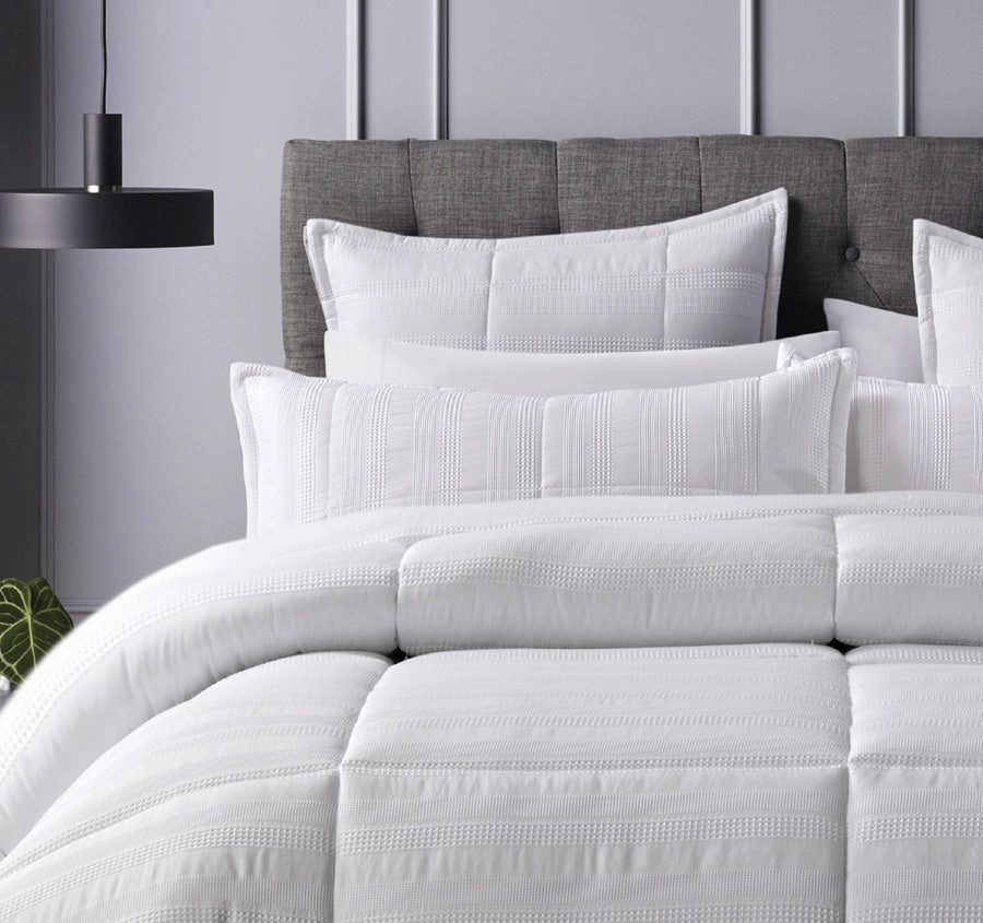 Porter 6 Piece Comforter Set Range White