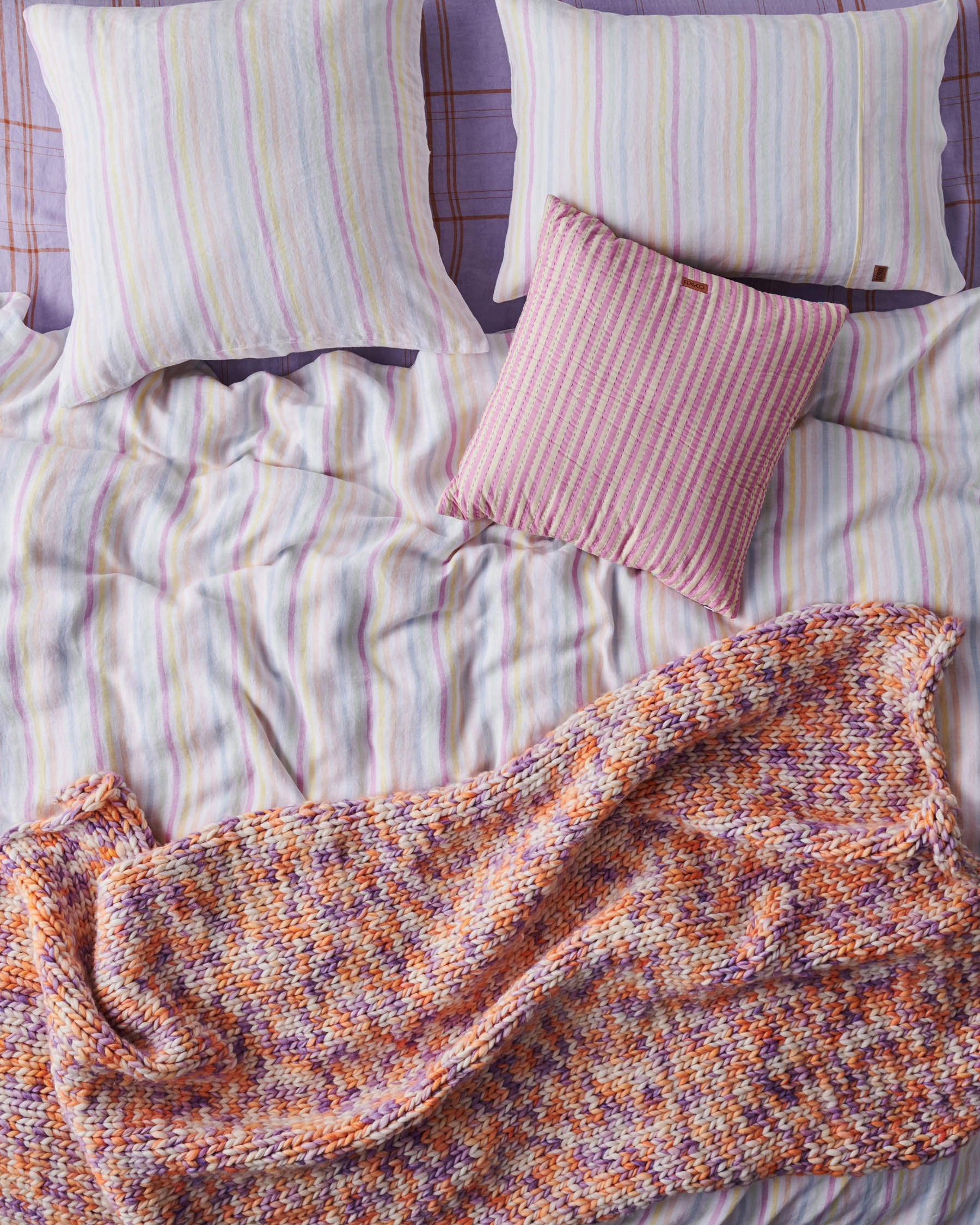 Portofino Stripe Linen Quilt Cover