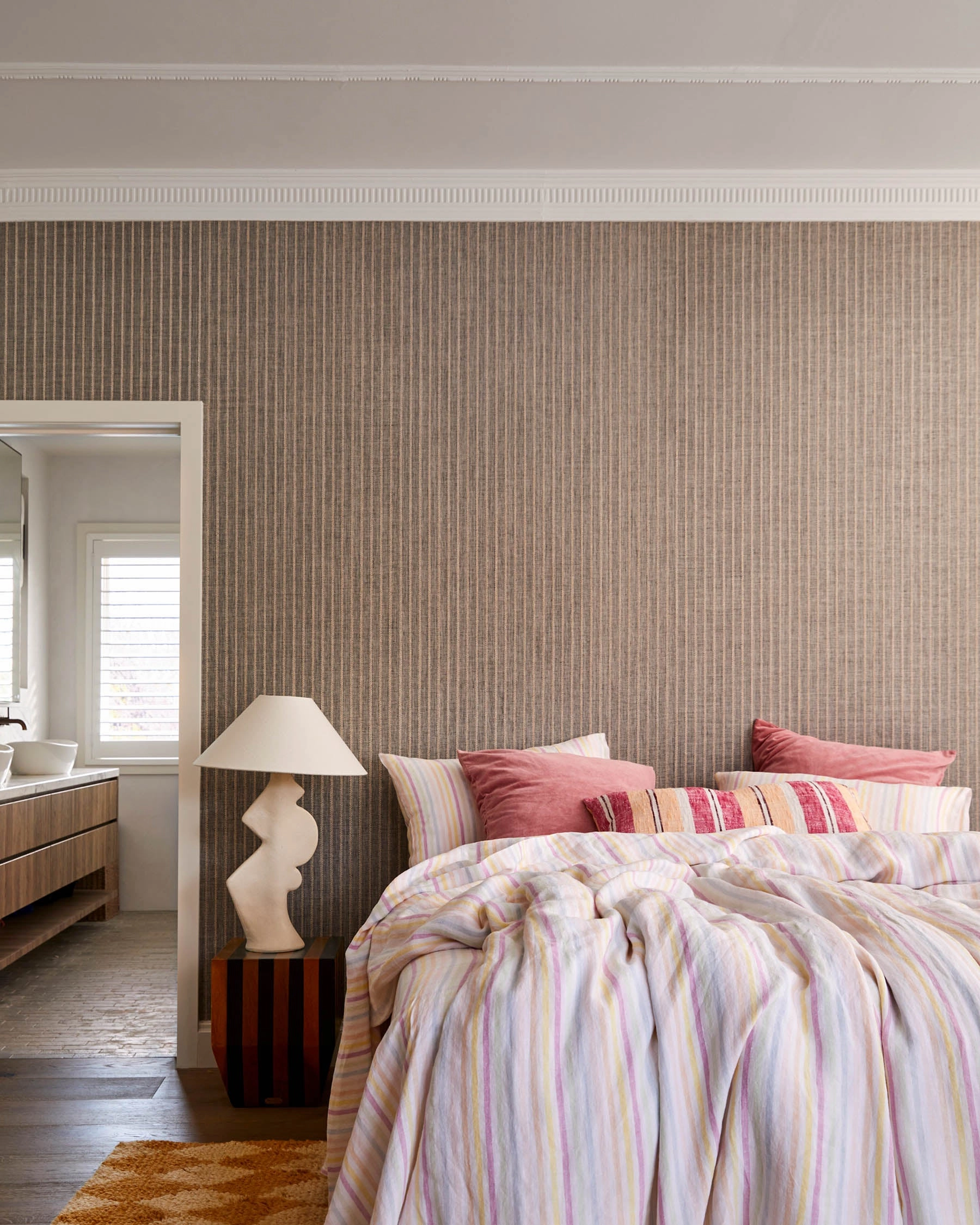 Portofino Stripe Linen Quilt Cover