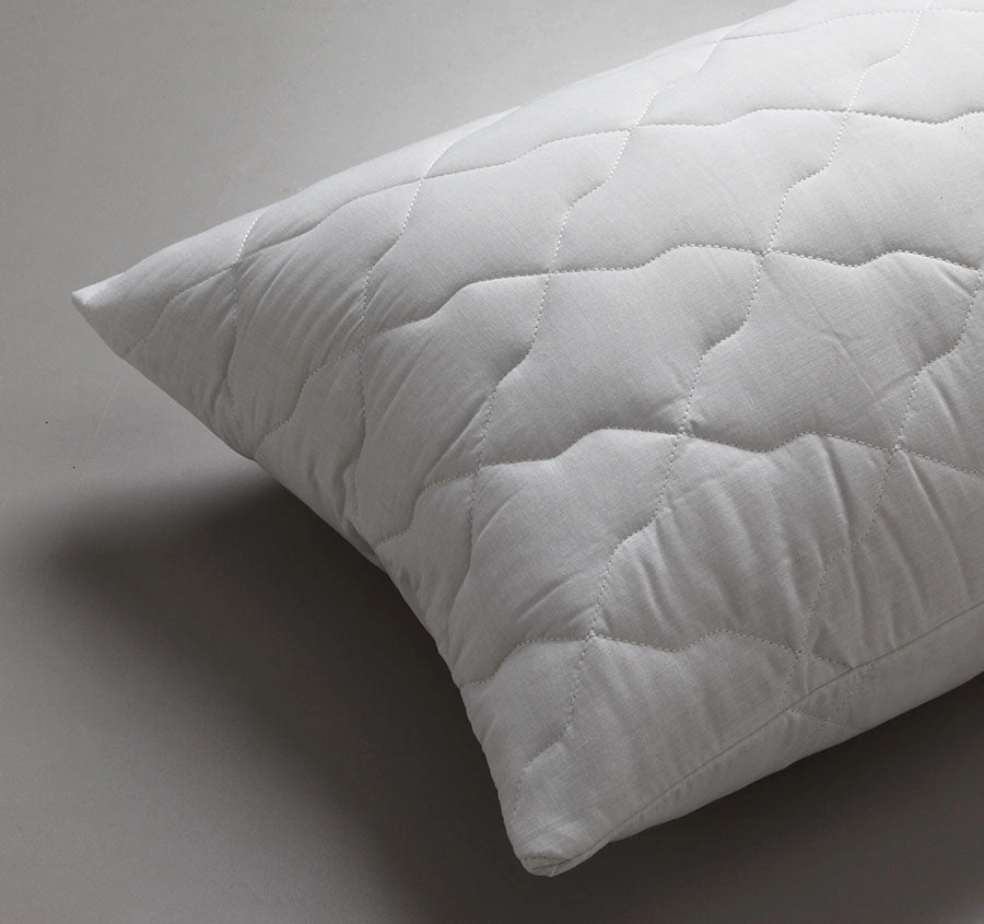 Pure Cotton Quilted Standard Pillow Protector