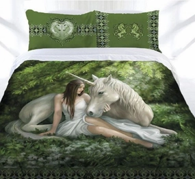 Pure Heart Quilt Cover Set by Anne Stokes