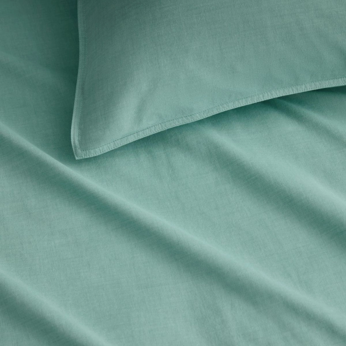 Reilly Arctic Green Quilt Cover Set by Sheridan