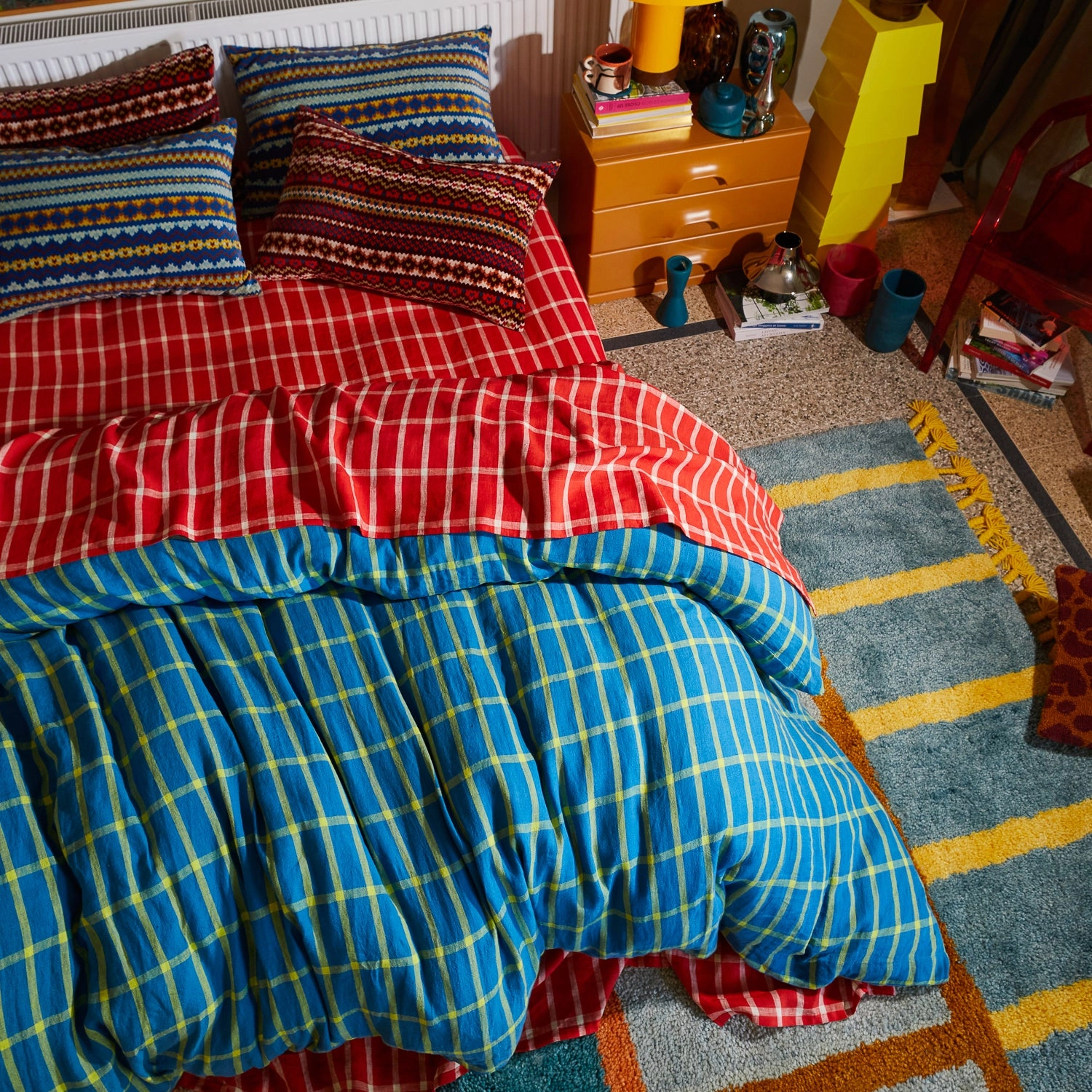 Remi Linen Quilt Cover - Capri