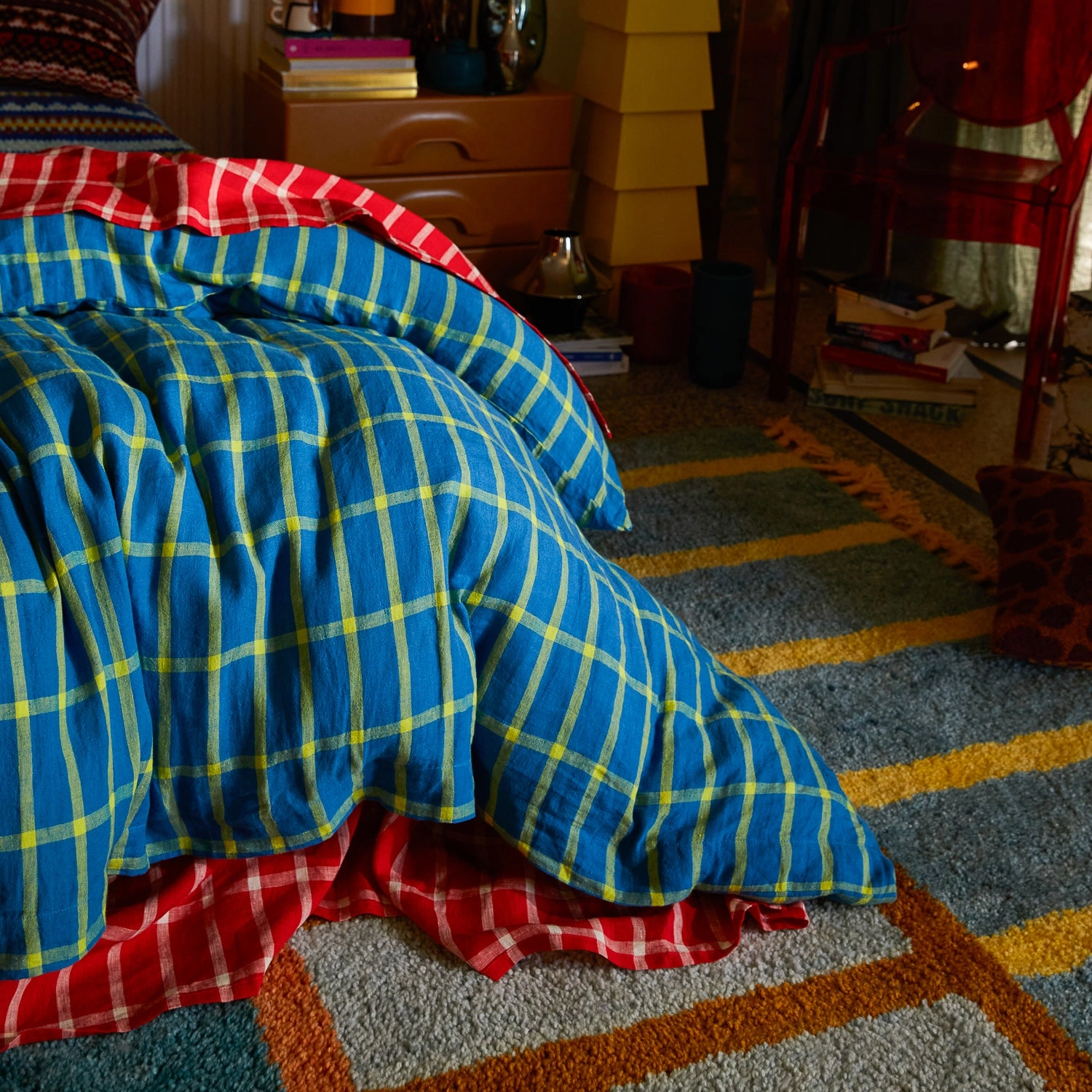 Remi Linen Quilt Cover - Capri