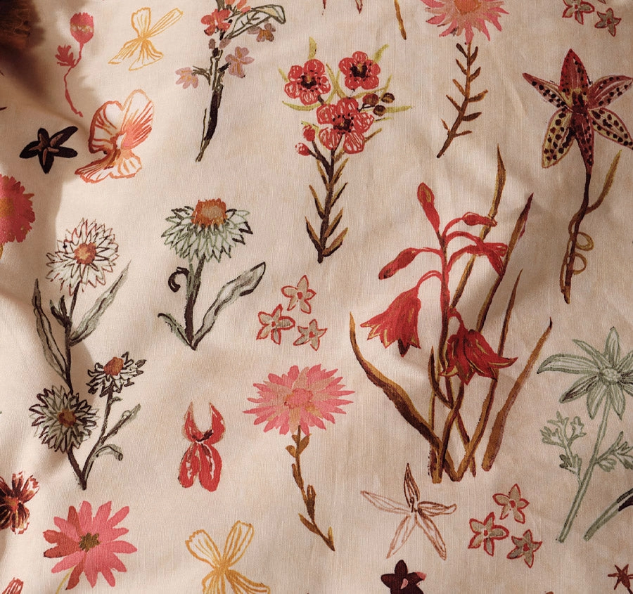 Rita Quilt Cover Set Range Cacao