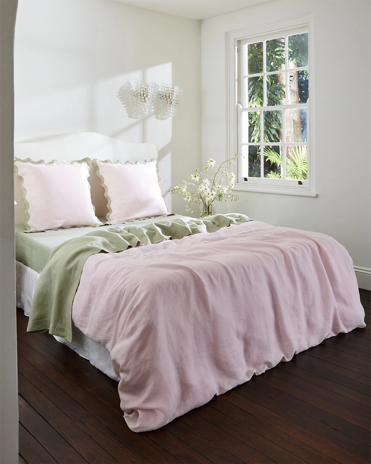 Rosewater 100% French Flax Linen Duvet Cover