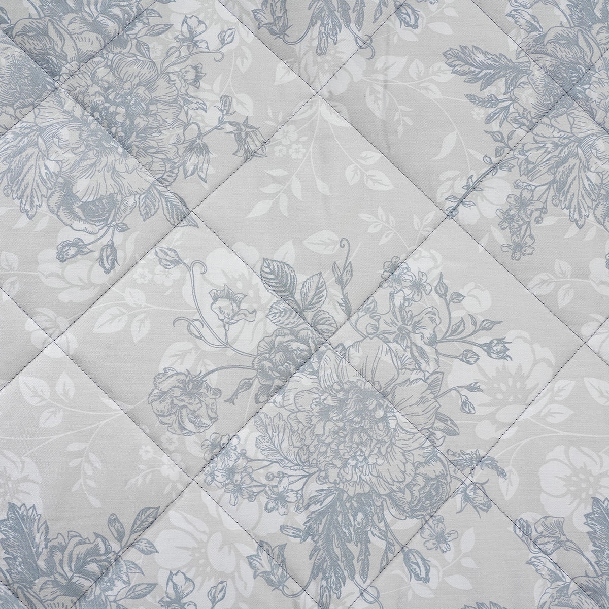 Royal Botanic 115 GSM Azalea Blue Quilt/Quilted Bed Cover
