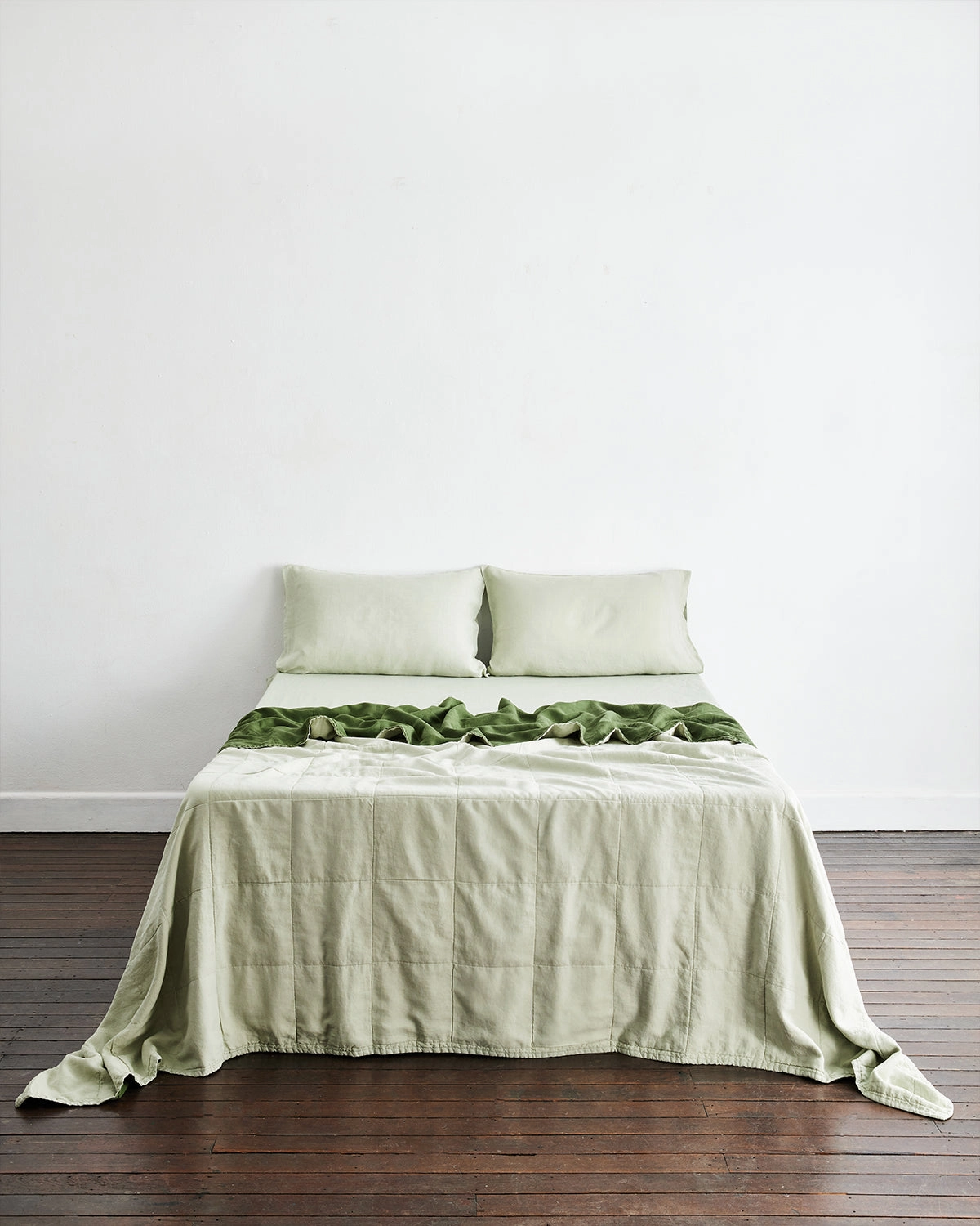 Sage & Olive 100% French Flax Linen Quilt Set