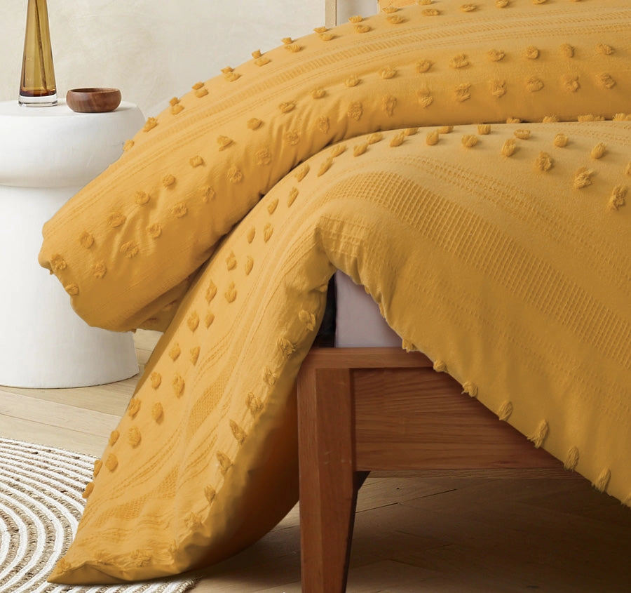Sans Sovci Quilt Cover Set Range Ochre