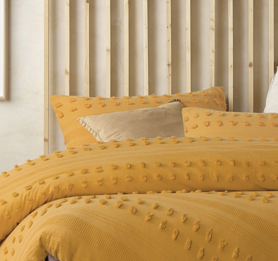 Sans Sovci Quilt Cover Set Range Ochre