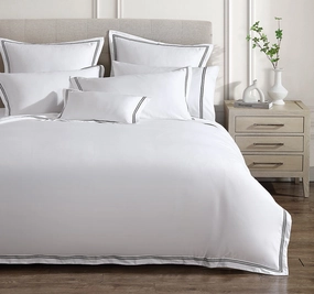 Santiago Quilt Cover Set Range Charcoal